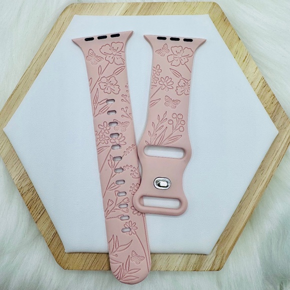 New Baby Pink Watch Band For Apple Watch Series  42mm / 44mm / 45mm /49mm - Picture 1 of 6
